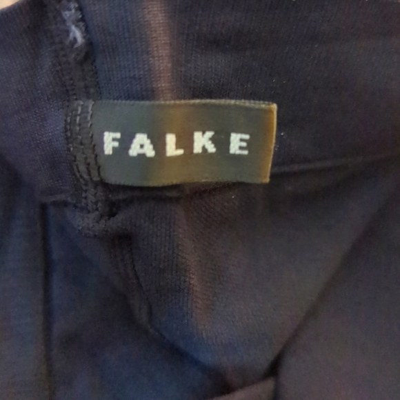 FALKE Prime Rib Tights, 2 Pair Designer Hosiery in Marine .. Size Small (95-110) - Picture 9 of 10